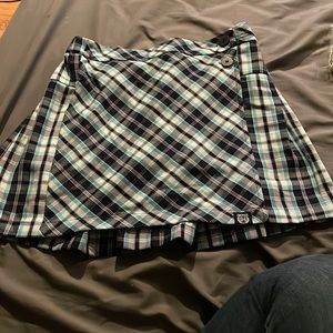 Cute blue white plaid skirt